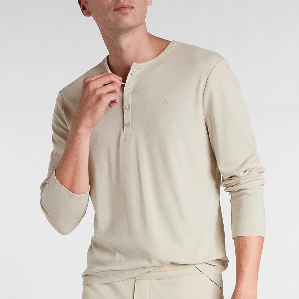 Express Solid Essential Henley - M